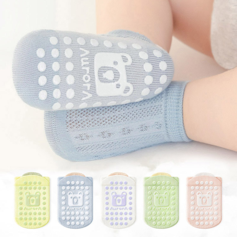 5 Pairs Kids Non-Slip Socks Cu - Unisex Baby Socks Non Slip 评论和价格