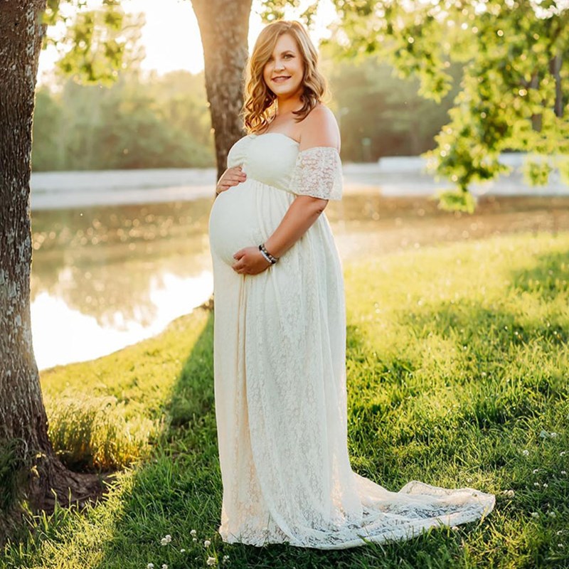 Pregnant Women Off Shoulder Ru - Maternity Wear 评论和价格